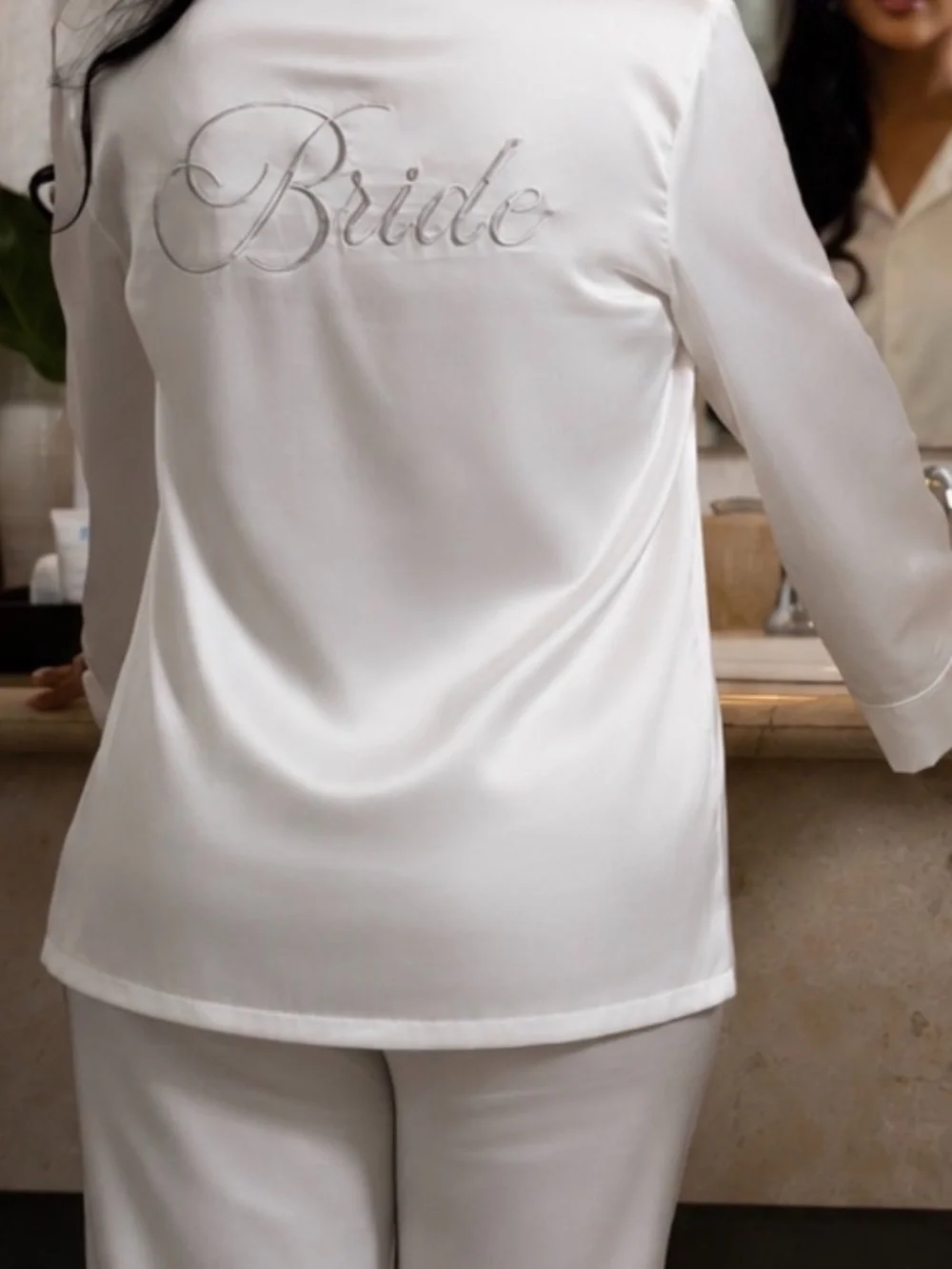Missguided Bridal Getting Ready Bundle Pajamas Robe + Bride Sleep Mask Size S